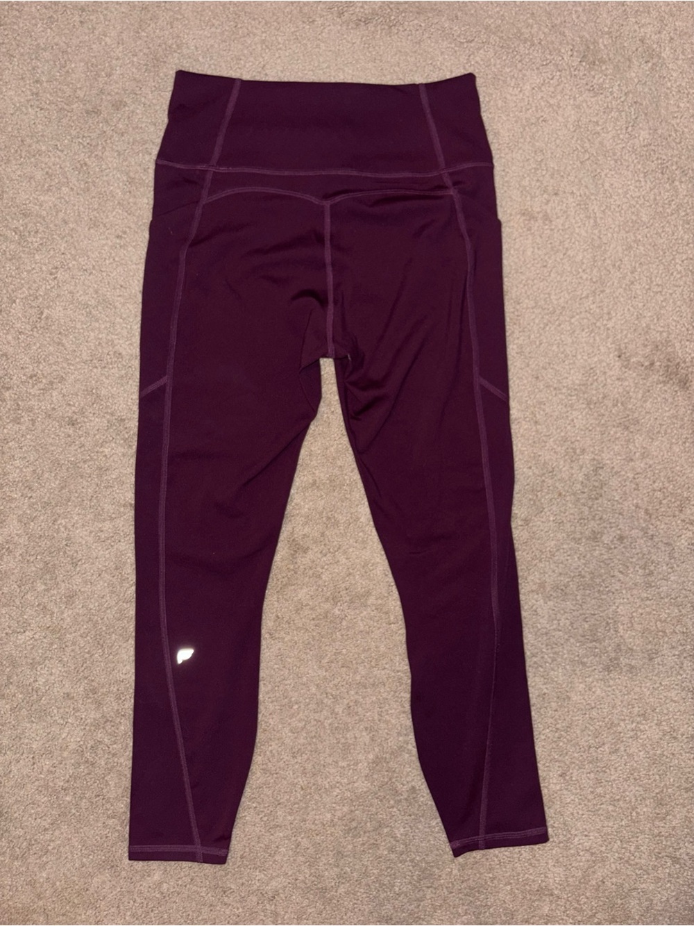 Fabletics High-Waisted Purple Performance Leggings